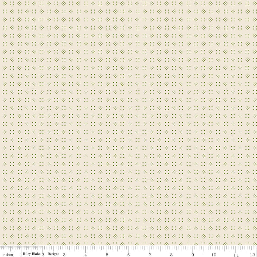 PRESALE Baked With Love Leftovers Olive Yardage by Lori Holt of Bee in My Bonnet | C17792-OLIVE