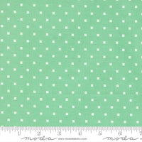A Cat Named Stitch Cosmo Dot Green Yardage by Camille Roskelley for Moda Fabrics | 55345 19