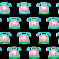 PRESALE Sparkle Mart Telephones Black Yardage by Melody Miller for Ruby Star Society | RS0121 18