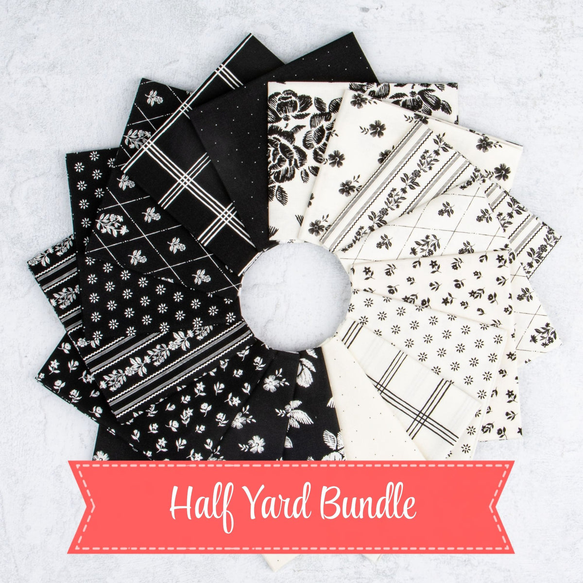 PRESALE Moonlit Trellis Half Yard Bundle by My Mind’s Eye for Riley Blake Designs |16 Half Yard Cuts | Curated Bundle