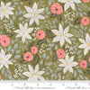 PRESALE Berry And Pine Poinsettia Party Sage Yardage by Lella Boutique for Moda Fabrics | 5240 12