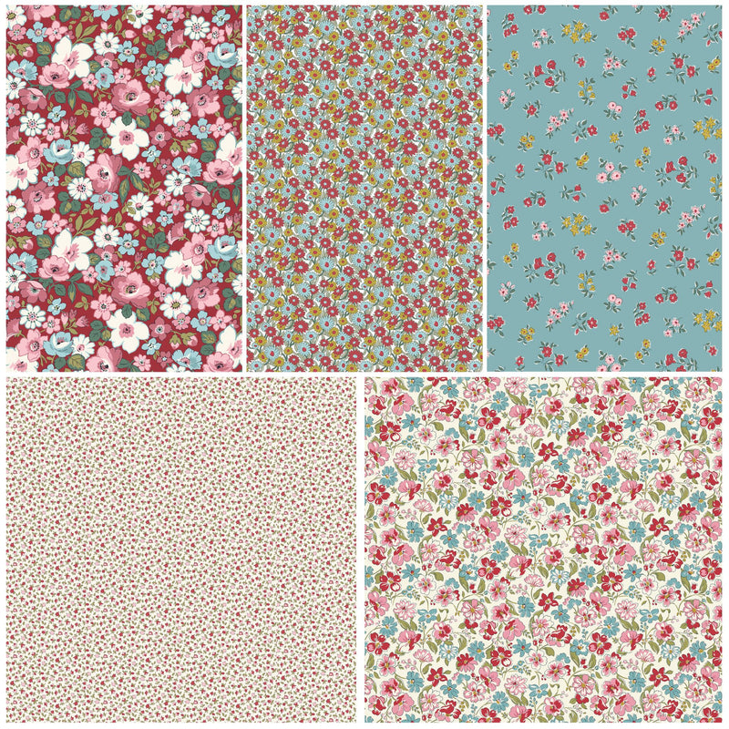 Liberty Fabrics Heirloom Collection 4 Custom Fat Quarter Bundle for Riley Blake Designs | Curated bundle 4 Fat Quarters