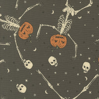 Home Sweet Haunt Dancing Pumpkins Stone Yardage by Stacy Iest Hsu for Moda Fabrics | 20913 12