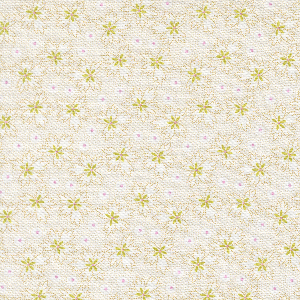 Summers End Geranium Leaves Almond Pie Yardage by Fig Tree & Co for Moda Fabrics | 35432 25