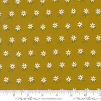 Imaginary Flowers Golden Wispy Yardage by Gingiber for Moda Fabrics | 48384 17