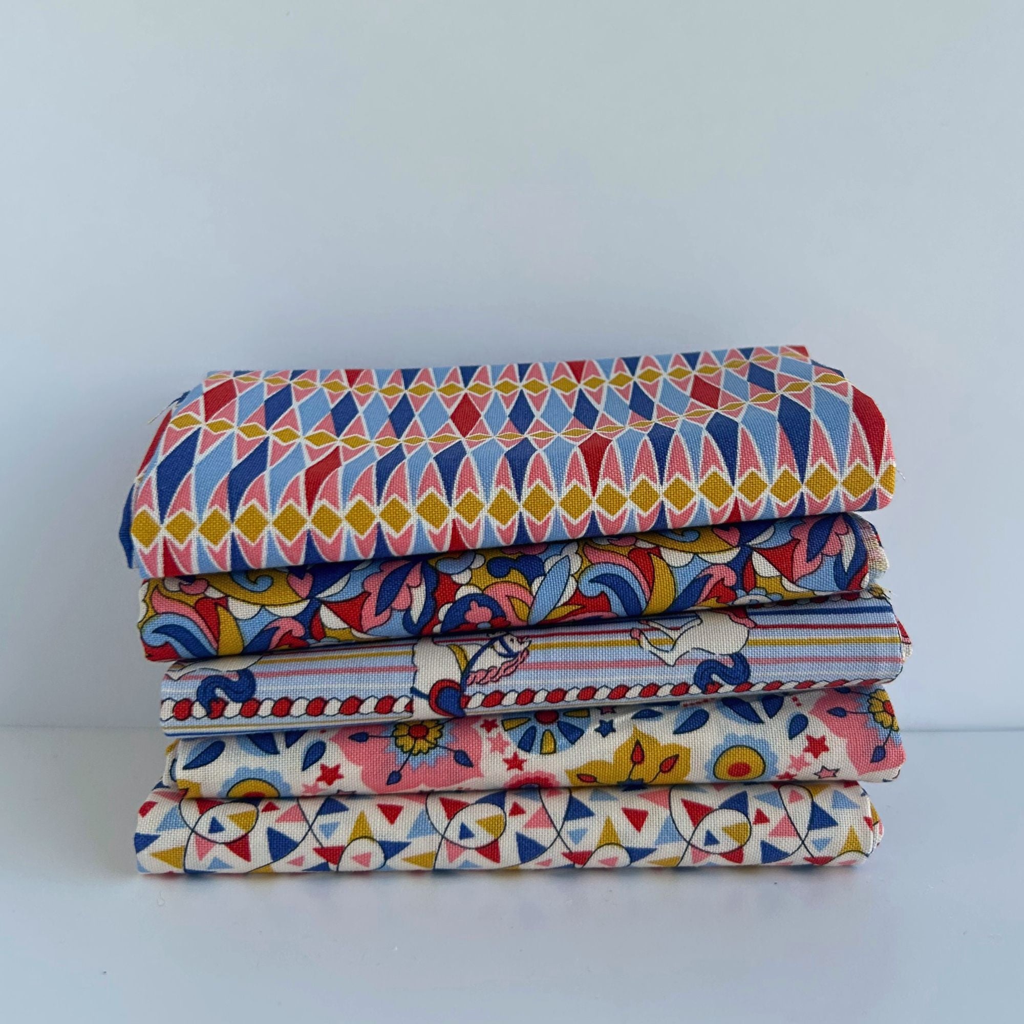 Half Yard Bundle | Summer Fair by Liberty Fabrics for Riley Blake Designs | 5 Half Yard Cuts | Curated Bundle