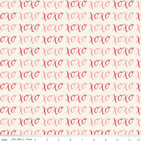 Letters to Cupid XOXO Cream Yardage by My Mind's Eye for Riley Blake Designs | C16983-CREAM