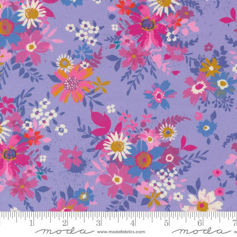 Maeve Violet Lavender Yardage by Crystal Manning for Moda Fabrics | 11931 15