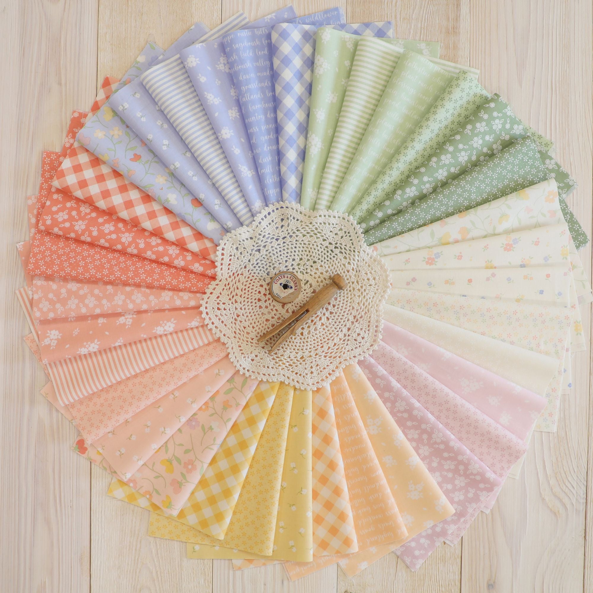 Pastel Prairie Fat Quarter Bundle by My Sew Quilty Life for Moda Fabrics | 36 SKUs | 31780AB