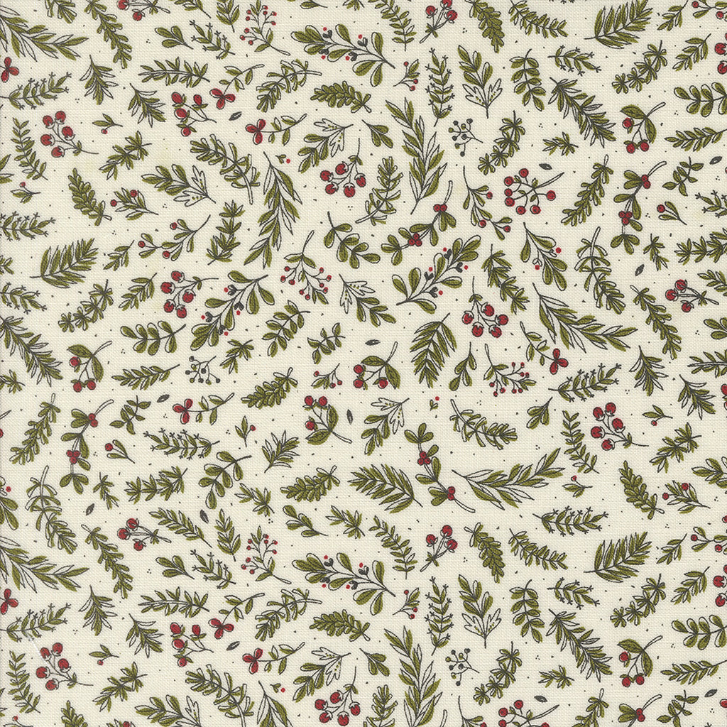 PRESALE Emmitt and Ivy Holly Vanilla Yardage by Sweetwater for Moda Fa ...