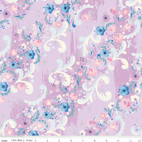 PRESALE Wishes Cindy's Flowers Vanity Sparkle Yardage by Jill Howarth for Riley Blake Designs | SC18074-VANITY