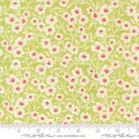 PRESALE Rosie Picnic Bloom Green Apple Yardage by Fig Tree & Co for Moda Fabrics | 35424 20