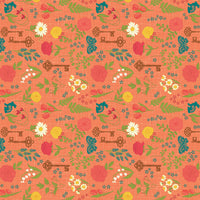 First Blooms Pressed Flowers Orange Yardage by Heather Peterson for Riley Blake Designs | C16321-ORANGE