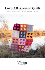 Love All Around Quilt Pattern by Taren Studios | Multiple Size Options