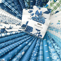 PRESALE Blueprint Mini Charm by Camille Roskelley for Moda Fabrics | 42 Pcs | 55330MC