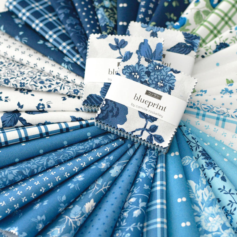 PRESALE Blueprint Mini Charm by Camille Roskelley for Moda Fabrics | 42 Pcs | 55330MC