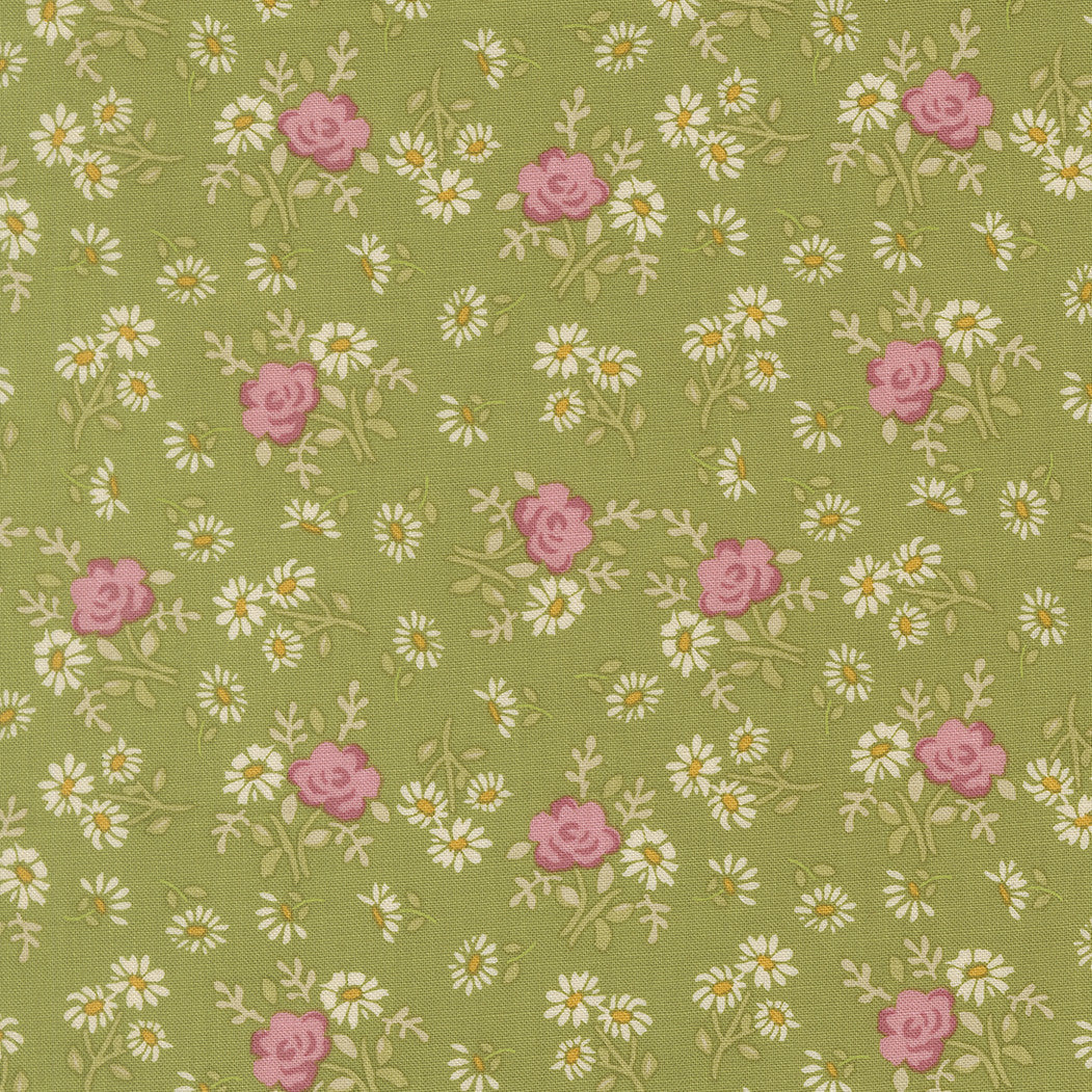 PRESALE My Secret Garden Rose Garden Grass Yardage by Stacy Iest Hsu for Moda Fabrics | 20985 18