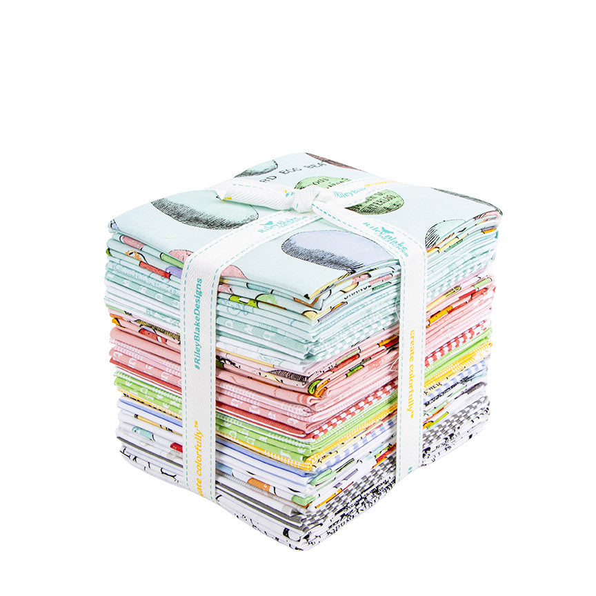 Egg Hunt Fat Quarter Bundle by y J. Wecker Frisch for Riley Blake Designs | 28 SKUs | FQ-17140-28