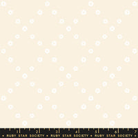 PRESALE Best Day Ever Diamond Flowers White On Natural Yardage by Melody Miller for Ruby Star Society | RS0107 11