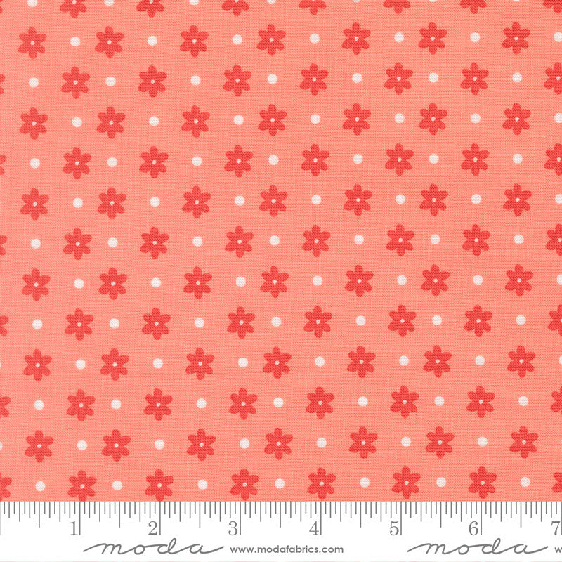 PRESALE Poinsettia and Pear Daisy Dot Carnation Yardage by Sherri & Chelsi for Moda Fabrics | 37713 15