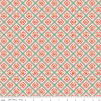 PRESALE Wide Back Farmers Daughter Sunflower Sage Yardage by Lori Holt of Bee in My Bonnet | 108" Wide Backing | WB17197-SAGE