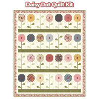 PRESALE Daisy Dot Custom Quilt Kit With Fieldrush by BasicGrey for Moda Fabrics | Quilt Size 76" x 92"