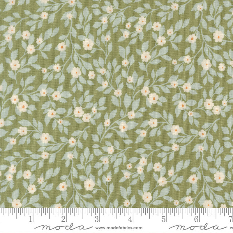 PRESALE True Love Daydream Posies Fern Robins Egg Yardage by Lella Boutique for Moda Fabrics | 5261 25