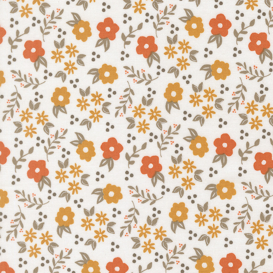 PRESALE Birch and Willow Mums Cloud Yardage by Sherri & Chelsi for Moda Fabrics | 37725 11