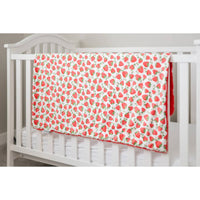 Baby Minky Blanket Strawberry Fields Minky Blanket by Dreamy Blankets  | Premium Soft Minky Blanket | Baby Blanket Size 32" x 36"