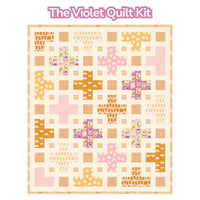 The Violet Quilt Custom Quilt Kit With Egg and Friends by Kimberly Kight for Ruby Star Society | Size 58" x 68"