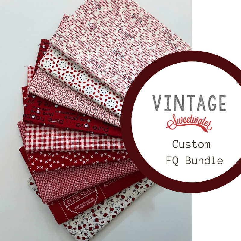 Vintage Red Colorway Fat Quarter Bundle by Sweetwater for Moda Fabrics | Custom Bundle | 8 FQs