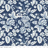 Freedom Garden Main Blue Yardage by My Mind's Eye for Riley Blake Designs | C15620-BLUE