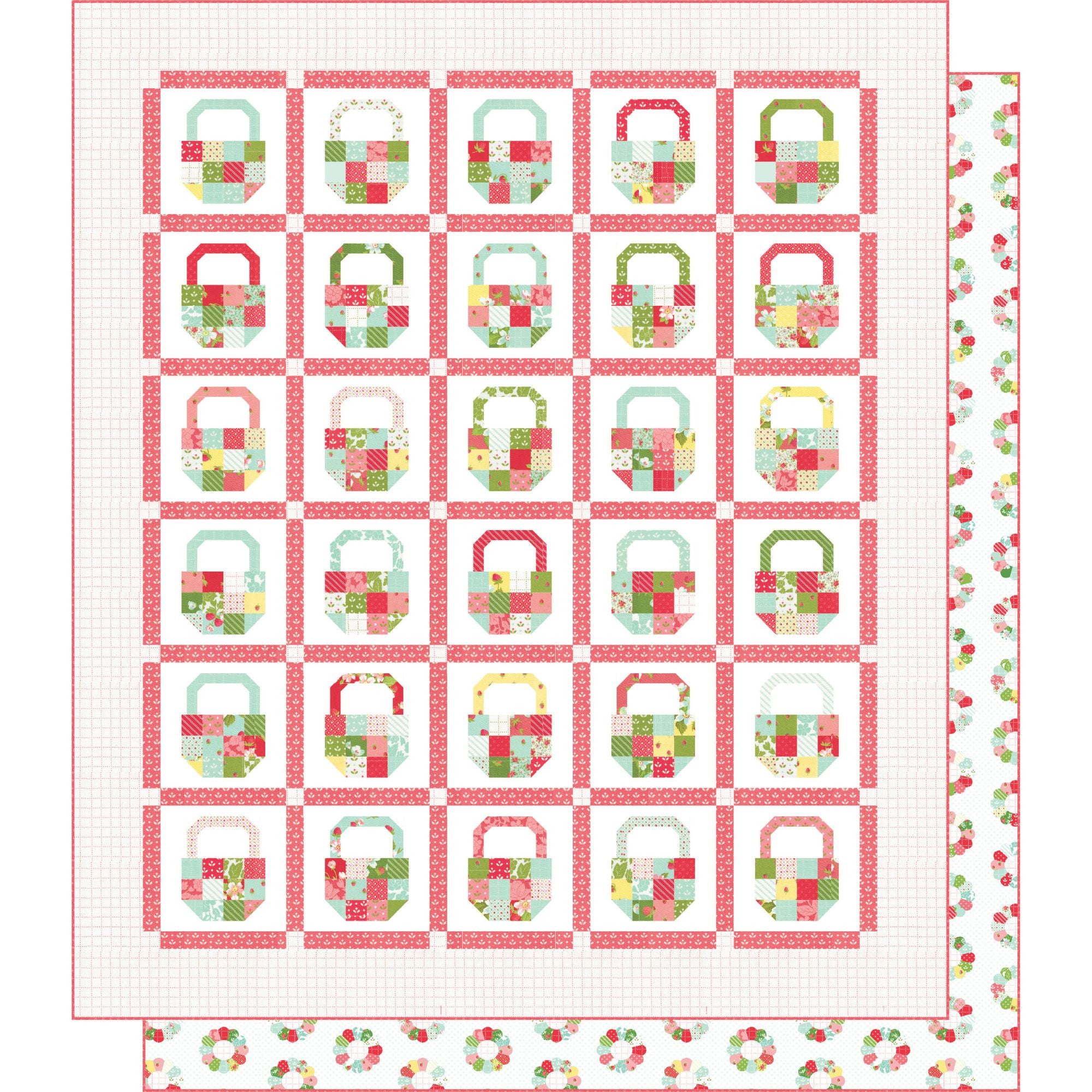 PRESALE Bountiful Quilt Kit With Bloomsberry by Camille Roskelley for Moda Fabrics | Quilt Size 63" x 73"