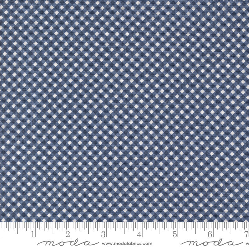 PRESALE Raspberry Summer Gingham Blueberry Yardage by Sherri & Chelsi for Moda Fabrics | 37697 20