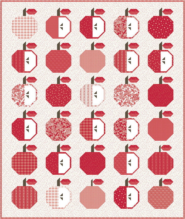 Apple Season Quilt Boxed Kit | Red Delicious by The RBD Designers for Riley Blake Designs | KT-15660