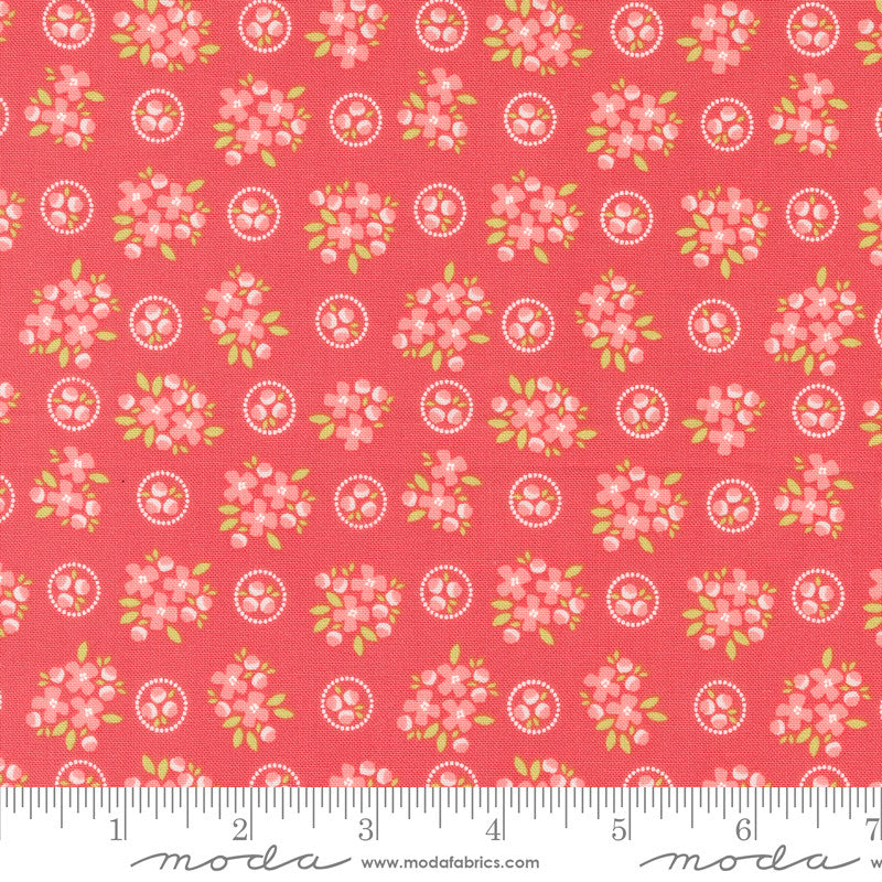 PRESALE Cali & Co Ring Around Posie Flamingo Yardage by Corey Yoder for Moda Fabrics | 29191 12