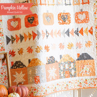 PRESALE Pumpkin Hollow Quilt Kit Boxed With Birch and Willow by Sherri & Chelsi for Moda Fabrics | Boxed Fall Quilt Kit | 37720AB