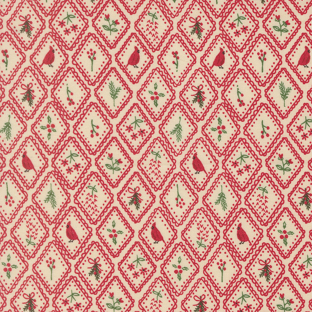 Holiday Cheer Christmas Charm Poinsettia Yardage by Stacy Iest Hsu for Moda Fabrics | 20974 17
