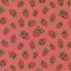 PRESALE Funny Valentine Strawberries Coral Yardage by Lizzy House for Moda Fabrics | 37142 14