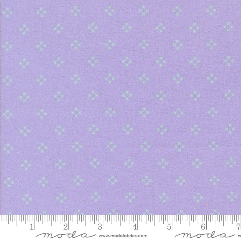 Sherbet Sunshine Flannel Diamond X Wisteria Yardage by Corey Yoder for Moda Fabrics | 29225 22F