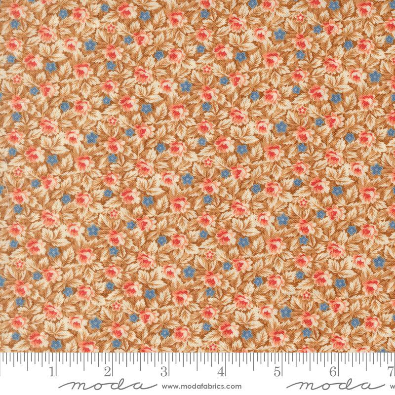 PRESALE Butternut and Sage Mums and Posies Cinnamon Yardage by Fig Tree & Co for Moda Fabrics | 35448 20