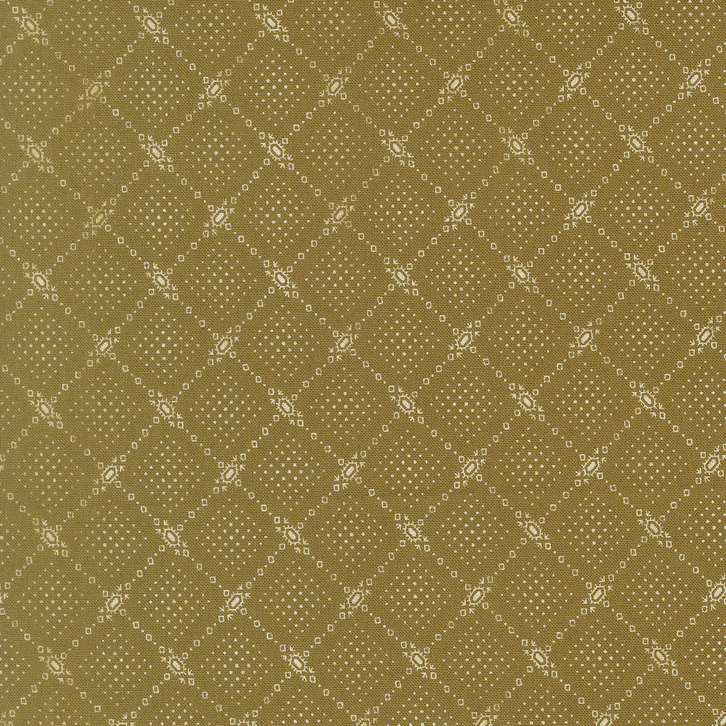 PRESALE Butternut and Sage Autumn Trellis Olive Yardage by Fig Tree & Co for Moda Fabrics | 35448 14