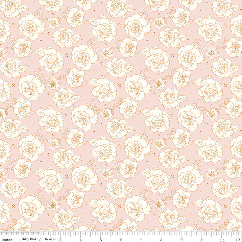 Sunsetridge Roses Ballerina Yardage by Minki Kim for for Riley Blake Designs | C15731-BALLERINA