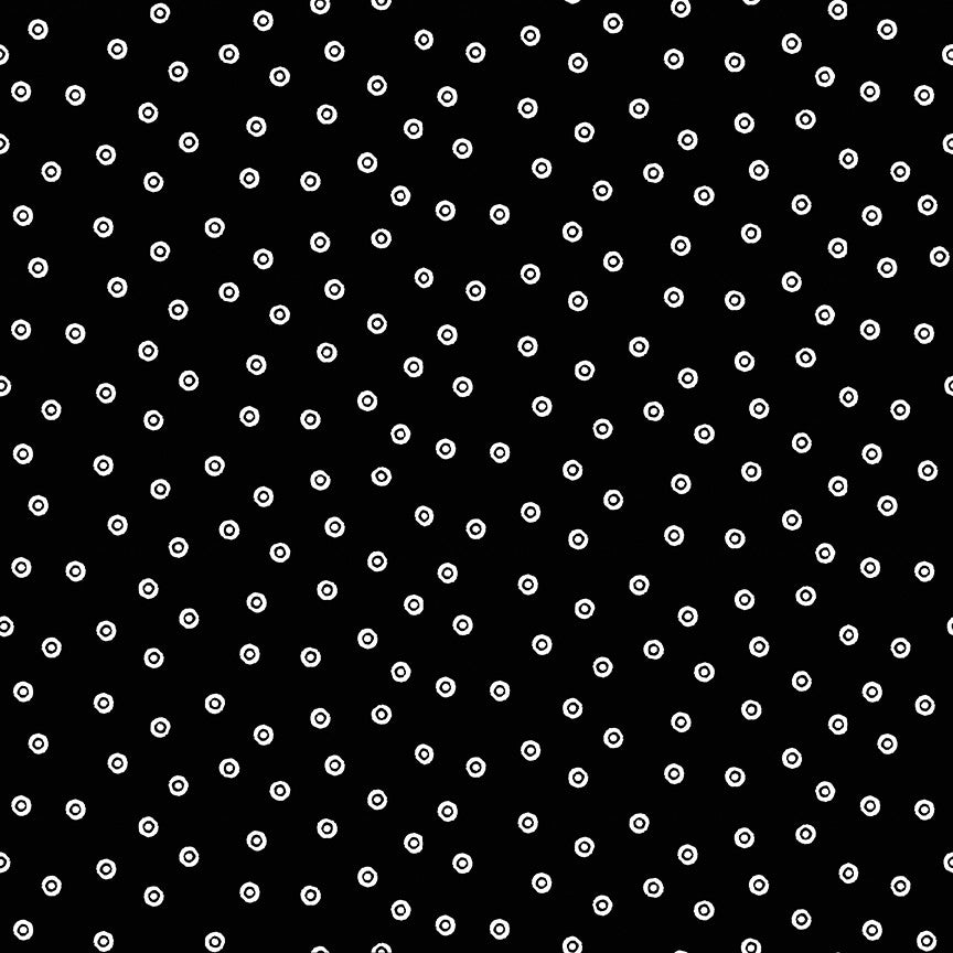 Scary Scraps Dress Dots Black Yardage by J. Wecker Frisch for Riley Blake Designs |  C17609-BLACK