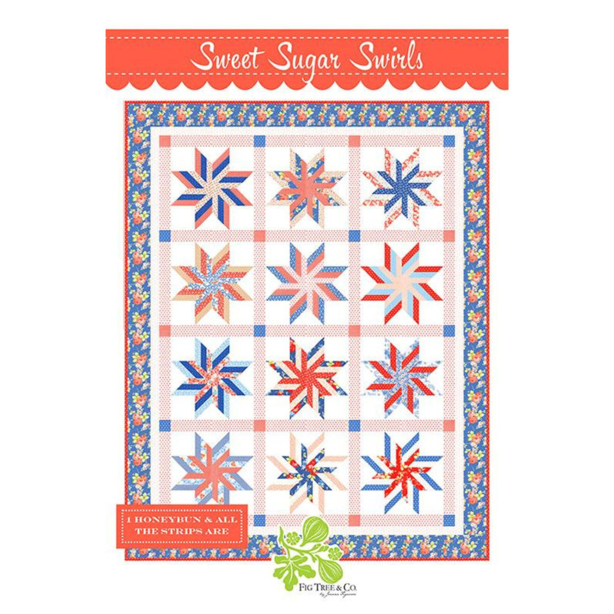 Sweet Sugar Swirls Quilt Pattern by Fig Tree Quilts | FT 3004
