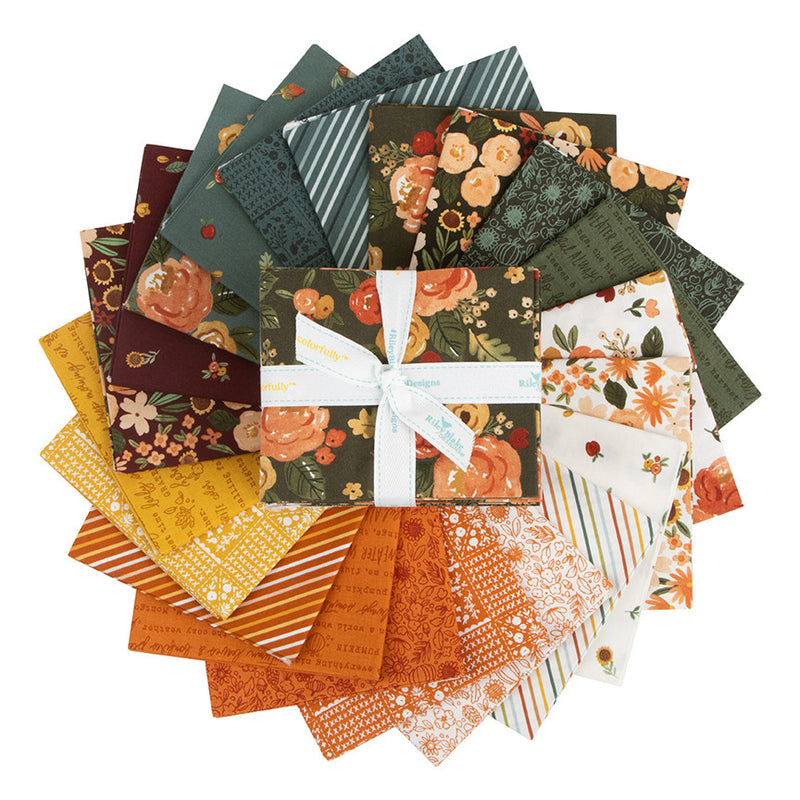 Happy Fall Days Fat Quarter Bundle by Kelsey Carlson for Riley Blake Design | 21 Precut Fat Quarters