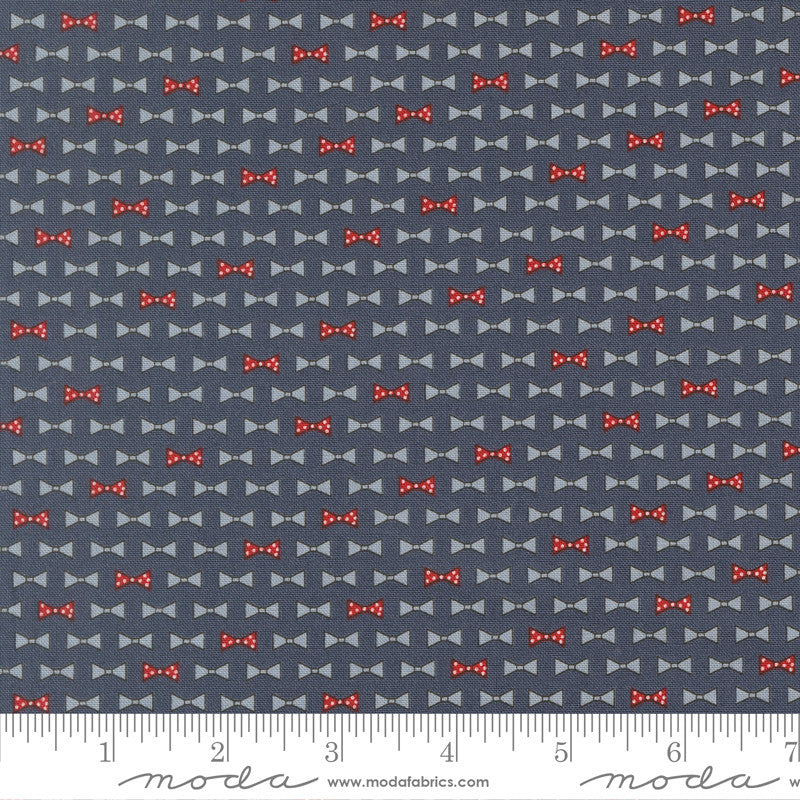 PRESALE Independence Day Bowties Indigo Yardage by Sweetwater for Moda Fabrics | 55725 14