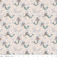 PRESALE Story Land Mermaids Shell Yardage by Sarah Jane for Riley Blake Designs | C18302-SHELL