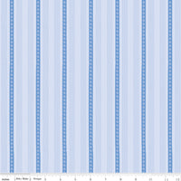 PRESALE Penelope Stripes Sky Yardage by My Mind's Eye for Riley Blake Designs | C16645-SKY