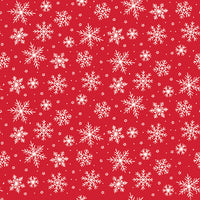 The North Pole Flannel Snowflakes Tomato by My Mind's Eye for Riley Blake Designs | F17752-TOMATO